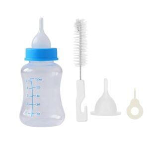 150ml Pet Feeding Bottle with Nipple and Cleaning Brush