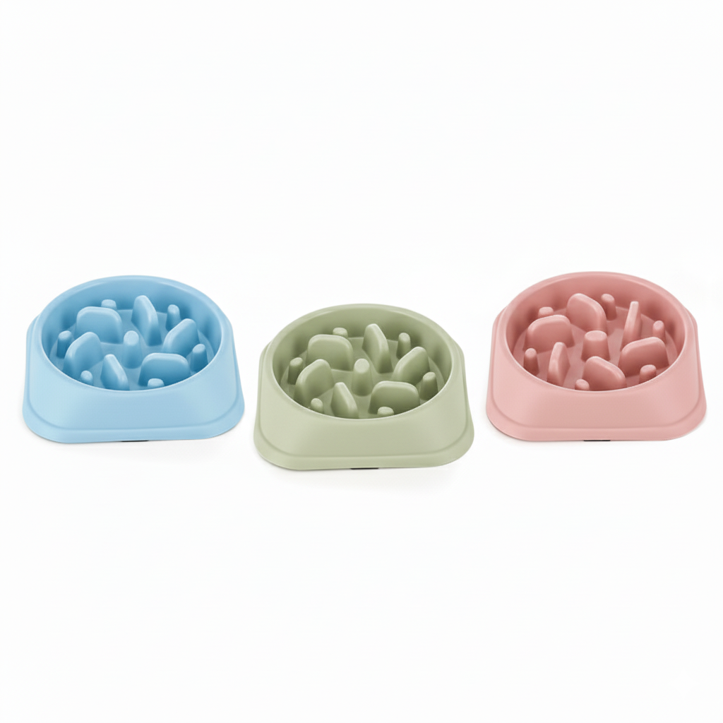 Anti-Choking Pet Bowl Slow Food Feeder