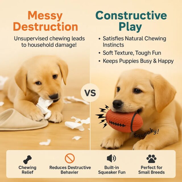 Football Squeaky Toy - Image 4