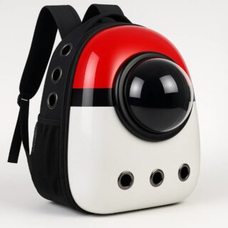 Red White Pokemon Pet Bag