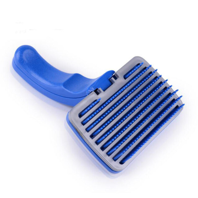 Pet Rectangle Self Cleaning Brush - Image 2