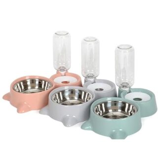 2 In 1 Automatic Water Feeder With Bowl