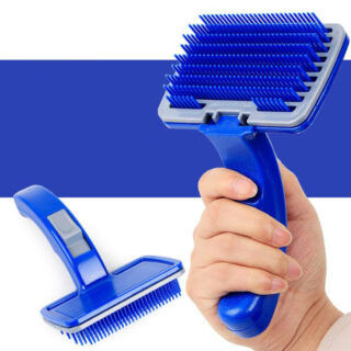 Pet Rectangle Self Cleaning Brush