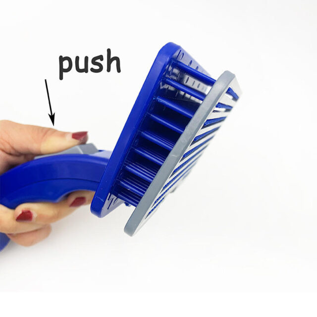 Pet Rectangle Self Cleaning Brush - Image 7